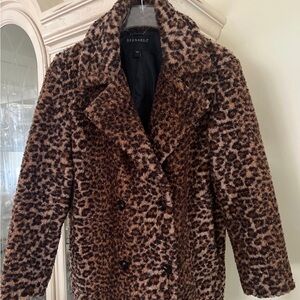 Bernardo Black and Brown Teddy Jacket Ladues Large
